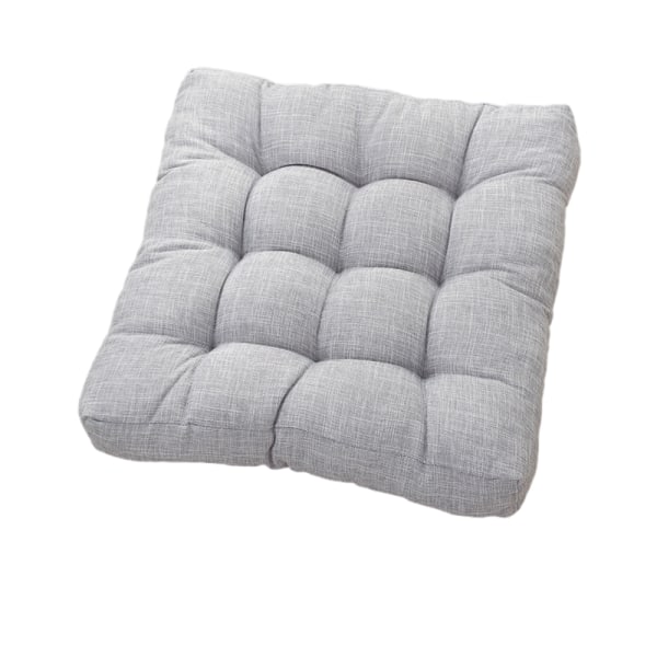 Tykk bomullslin firkantet tatami-matte (45*45cm) Light gray