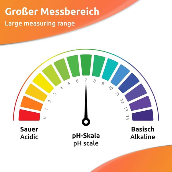 pH-testpapper, lackmuspapper, mätområde 0-14, universell tes