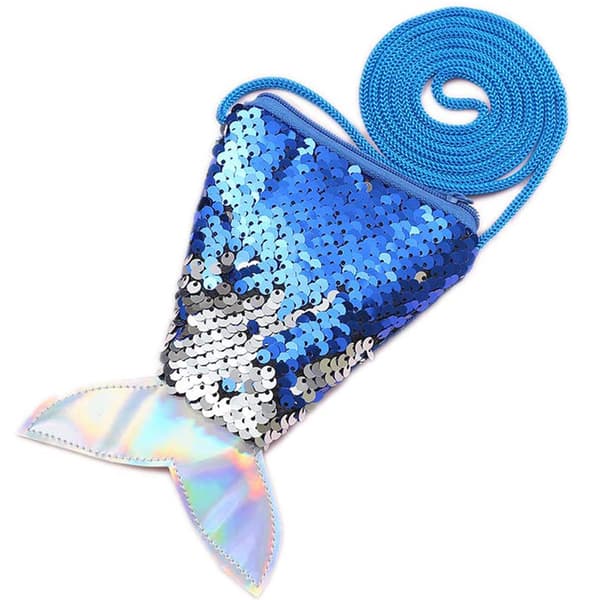 3-pack Sequin-myntbörs för små flickor Mini Mermaid Tail Se