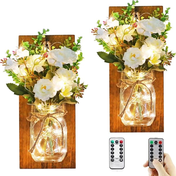 Rustik heminredning Mason Jar väggsconces, dekorativ väggsconce