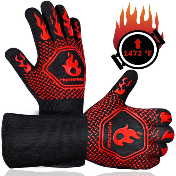 Protective Mitts Heat Resistant up to 1472f for BBQ/Oven/Baking/