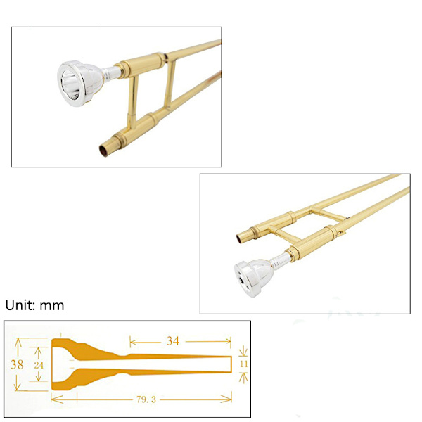 Profesjonell 12C Alttrombone Munnstykke Alttrombone Munnstykke