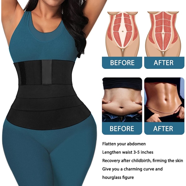 Midjetränare, Wrap Waist Trainer Band för kvinnor