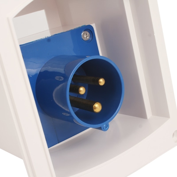 RV Camper 220V-240V 16A Udvendig Flush Hook Up Vandtæt Strøm