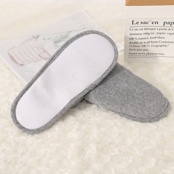 Innendørs bomullsslippers for menn Memory Foam Home Slip On Vaskbar