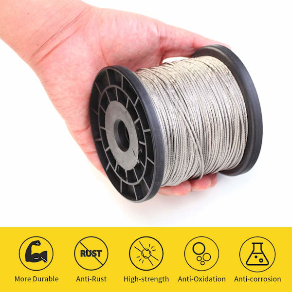 Wire reb, 1/16 wire reb, 304 rustfrit stål wire reb, flyvemaskine