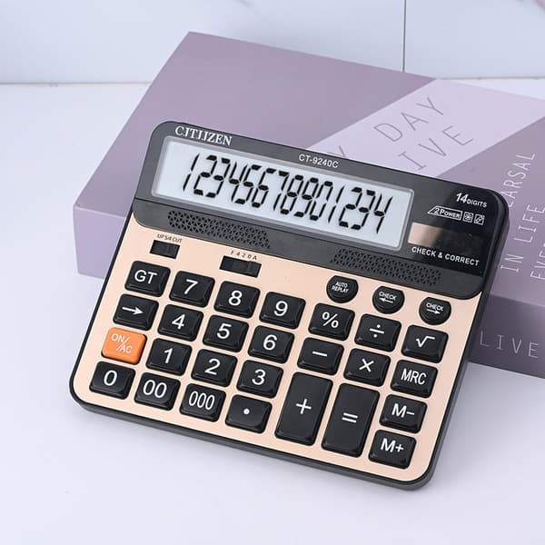 14-siffrig kalkylator LCD-skärm