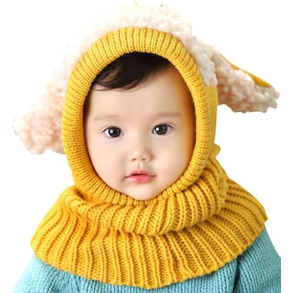 Korean Winter Puppy Shape One Piece Wool Baby Cape Warm Shawl Ba