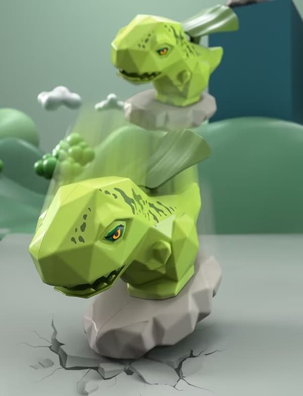 Dinosaurleker for gutter, trykk og gå lekebiler for gutter, for småbarn