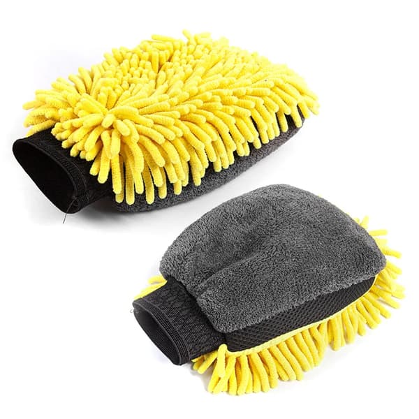 Vanntett bilvaskhanske i mikrofiber chenille