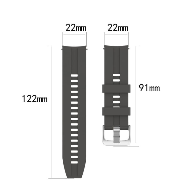 Watch Strap Svart 1 stk Huawei Fit GT/GT2 Silikonrem