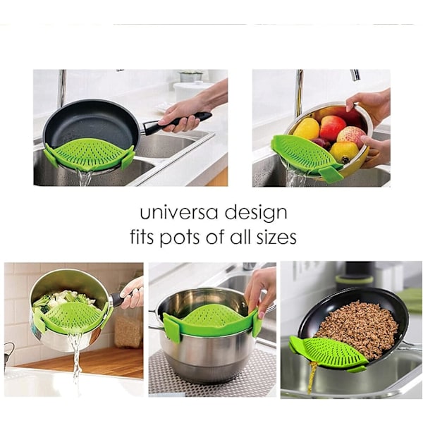 2-delt klipsbar sil, sil for pasta, kjøtt, grønnsaker,