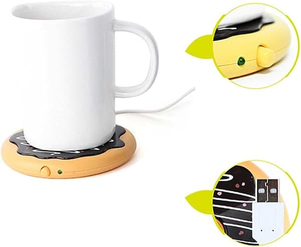 2016 Luova USB-evästekuppi Lämmitin Alusta Kahvimuki Lämmitys P