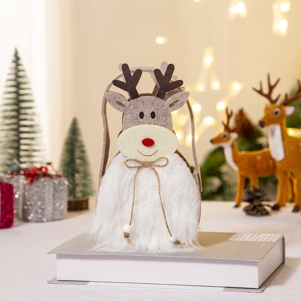 2 stk juledekorasjoner julegavepose eplepose c