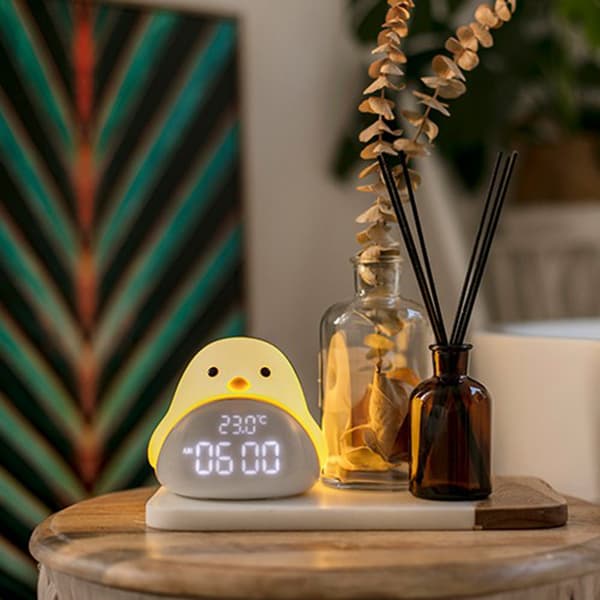 Intelligent Lazy Time Bird Alarm Clock LED Night Light Digital A