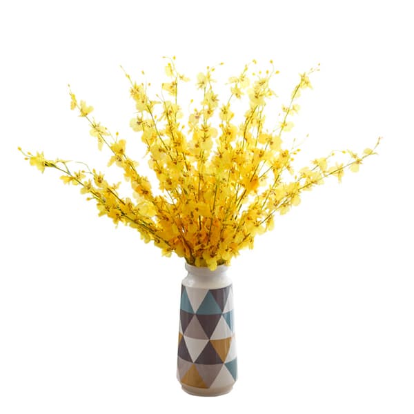 39'' Kunstige Orkideblomster 10 stk Silke Danse Dame Orkide L