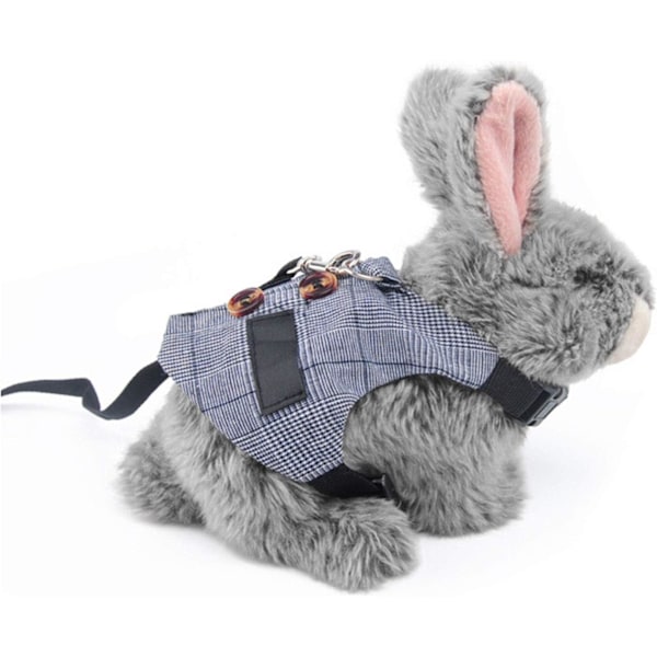 Rabbit Vest Harness Bunny Versatile Elastic Leash Set 2 Pcs Pet