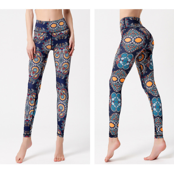 Hög midja höftlyft yoga tränings leggings - HK265 XL