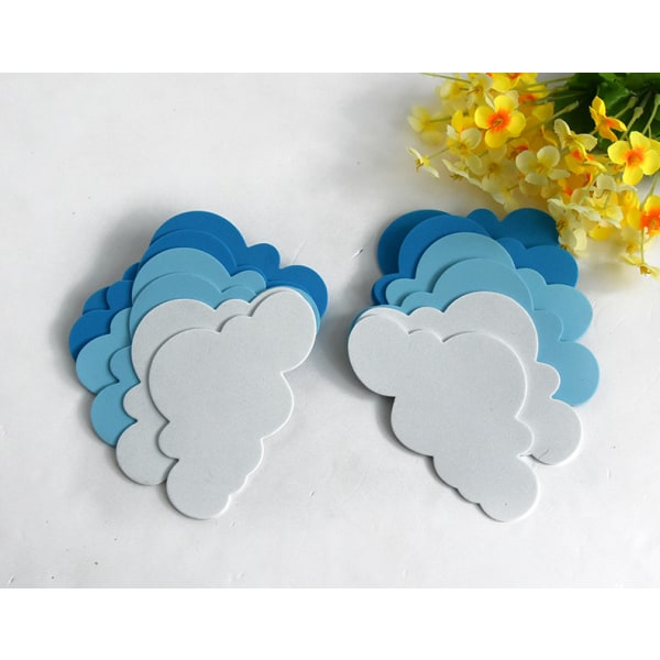 24 Cloud Kids Wall Stickers，7*11.5cm