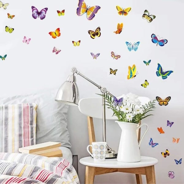 Wall Stickers 80 Colorful Butterflies I Spring Wall Stickers for