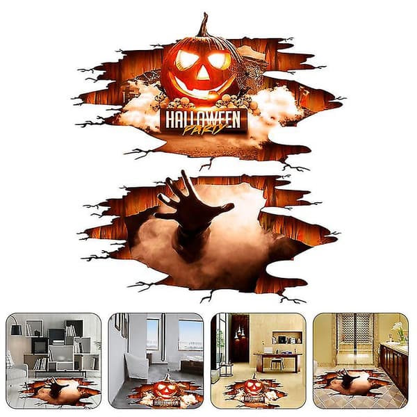 2 stk Halloween Horror Klistremerker