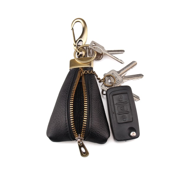 1 Vintage läder nyckelpåse nyckelväska för män Small Wallet Porte C