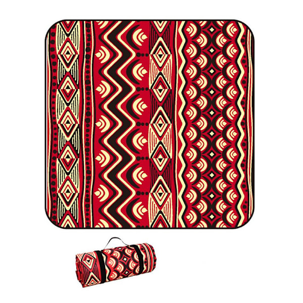 Piknikviltti, Boho Piknikmatto Vedenpitävään Taitettavaan, Hiekkaansa Kestävä Ylisuuri Ulkokäyttöön Sopiva Matto, Juhliin, Leirintään, Puistoon, Matkustukseen, Ruoholle, Lahjaksi, Tyyli 6 150*200cm