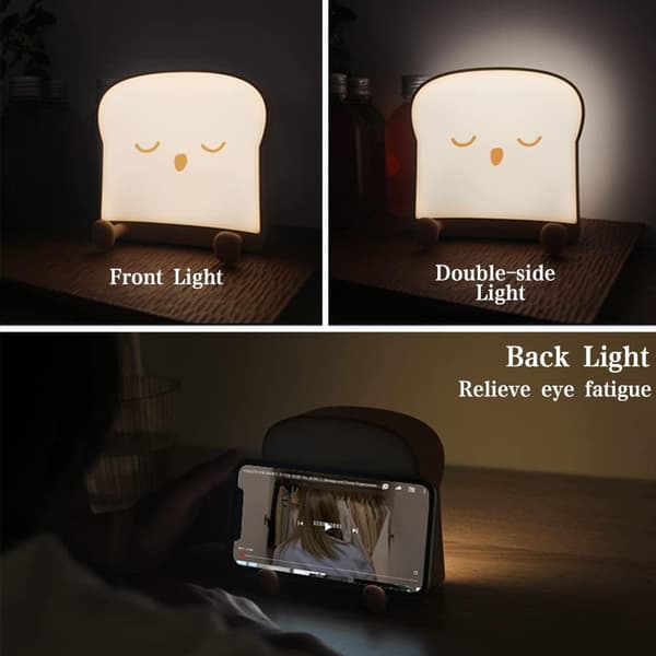 Sleepy Night Light Justerbar Sengelampe Baby USB Opladning Timer, C