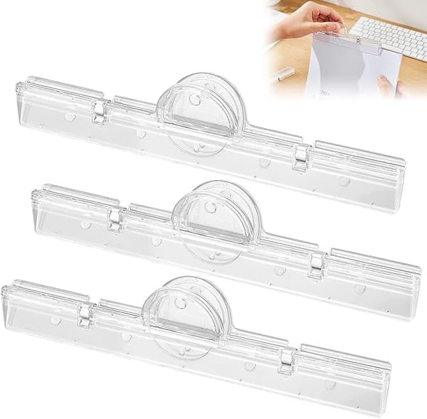 3 magnetiske klips til kontordokumenter, multifunksjonelle dokumentklips