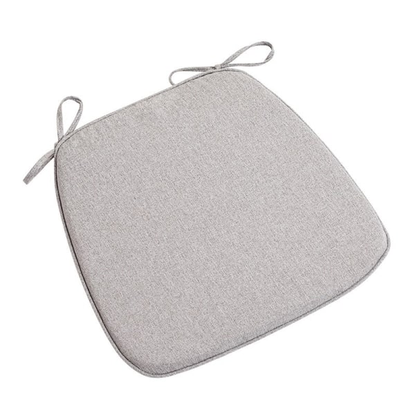Sisätilojen tuolipehmusteet ruokailutuoleille, pehmeät ja mukavat teksturoidut muistivaahtokeittiötuolipehmusteet soljilla ja liukumattomalla pohjalla 45*42CM - harmaa