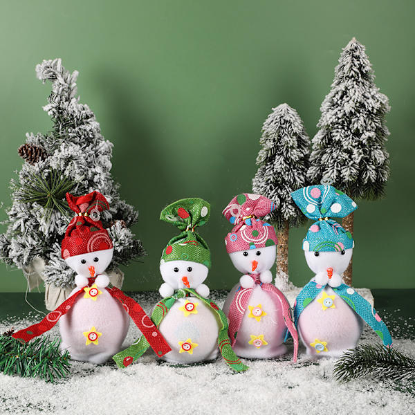 4 Jul Snögubbe Äpple Wrap Jul Dekorationer Kreativa Ch
