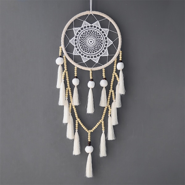 Macrame Dream Catcher til soveværelset - Boho vægophæng håndvævet