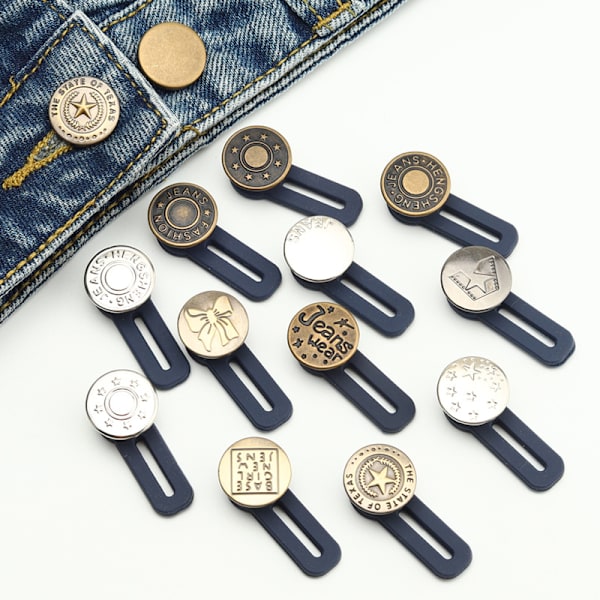 16 knapper midjeforlenger denim med avtakbar justerbar knapp