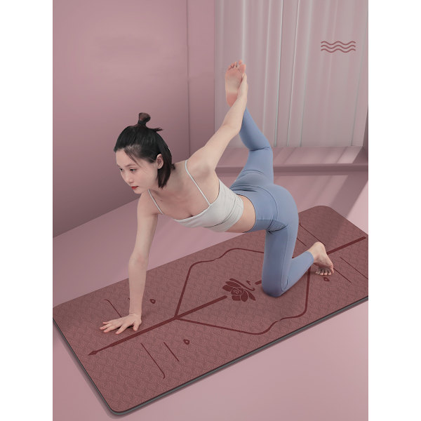 Sklisikker yogamatte | for nybegynnere og viderekomne | tykkelse 0,6 |