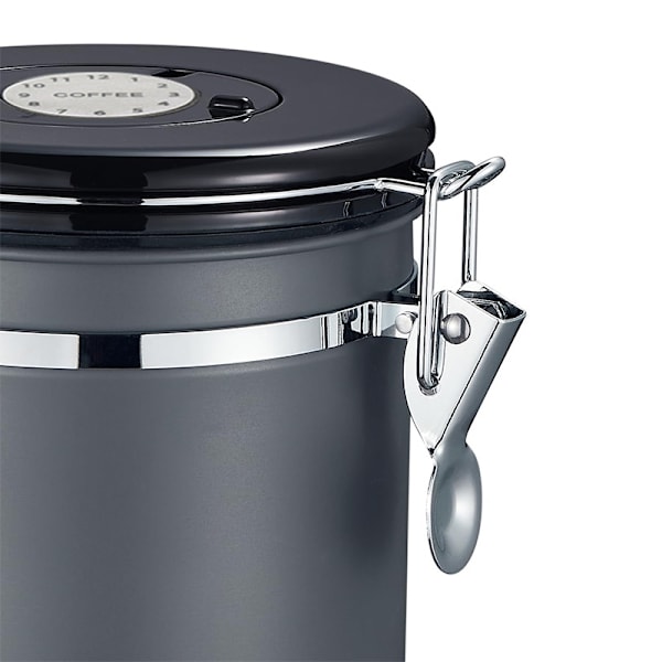 Rustfrit Stål Kaffebeholder med Dato til Opbevaring af Mad 1,8L