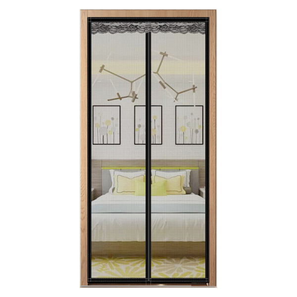 1 Magneettinen hyttysverkko-ovi 90 x 210 cm, Anti Mosquito Mesh Doo