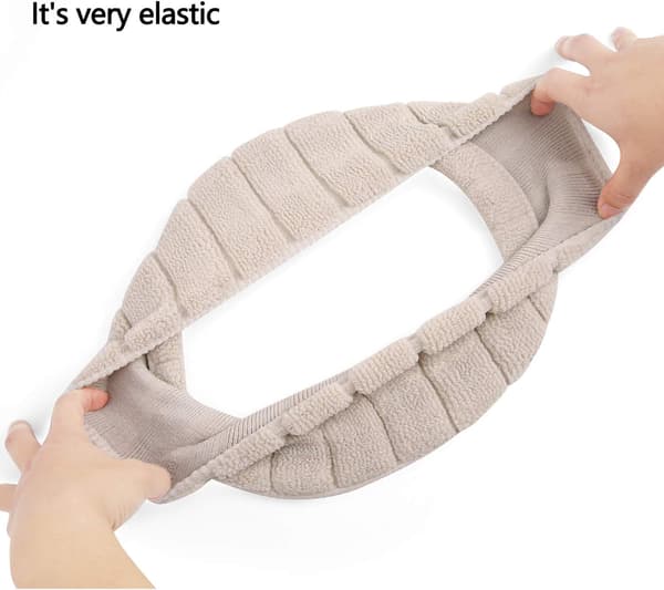 Mjuk toalettlocksskydd för badrum, tjock elastisk toalettlock