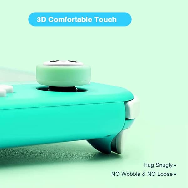 Tumgrepp för Nintendo Switch & Lite Raccoon Flower 8 Pack Cut