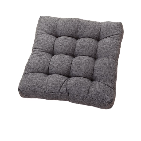 Tykk bomullslin firkantet tatami-matte (45*45cm) Dark gray