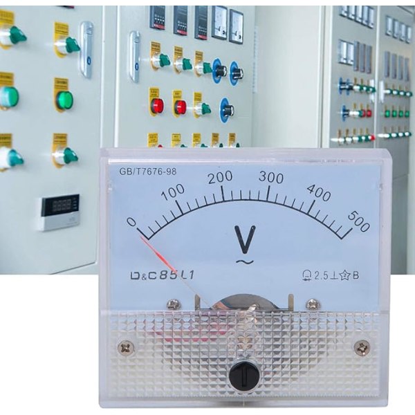 Analog Voltmeter Meter-Pointer AC Voltmeter 0-500V Skalaområde V