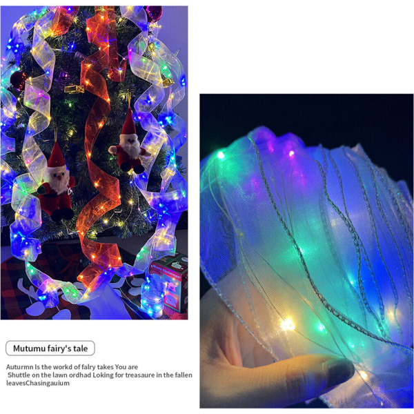 1M Lyktesnor Mesh Juletre Bånd Henges Mesh Xmas T