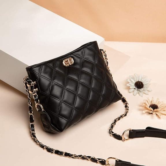 Liten crossbody-väska för kvinnor, handväskor, mode, läder, lätt