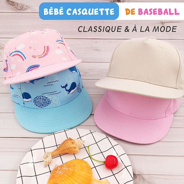 Barnebaseballcaps for jenter og gutter