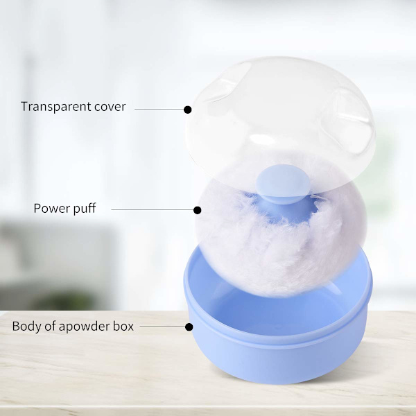 2-pakke frisør rengjøringspuff, baby puff, kosmetisk puff, kropp