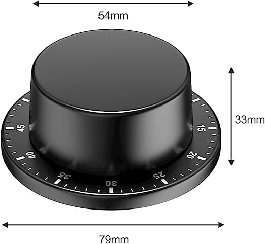 Mekanisk kökstimer, adsorberbar magnetisk timer