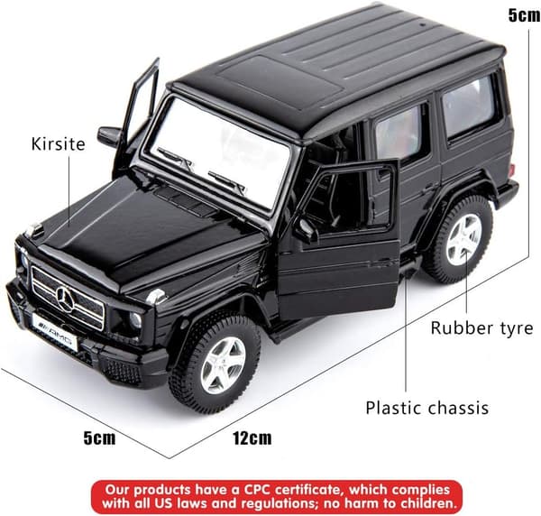 1/36 skala G63 støbt bilmodel, zinklegering G Wagon legetøjsbil til