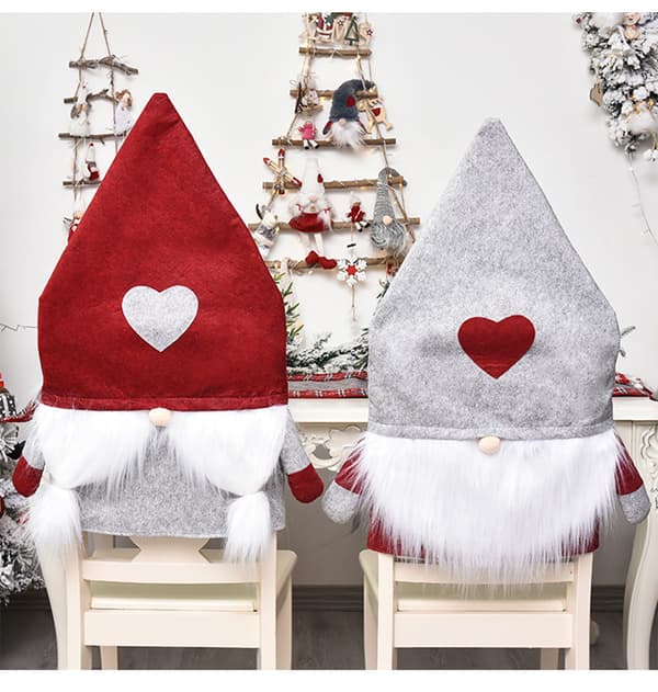 2 st julstolsöverdrag julmiddagsbordsstolsöverdrag