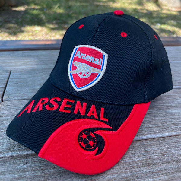 (Arsenal Svart) Liverpool AC Milan Inter Milan Fotbollsfläktkeps