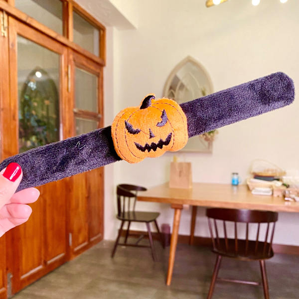 4 stk. Halloween Slap Ring Søde Hånd Ring Spooky Spider Pumpki