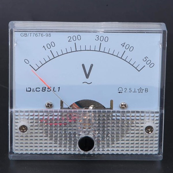 Analog Voltmeter Meter-Pointer AC Voltmeter 0-500V Skalaområde V